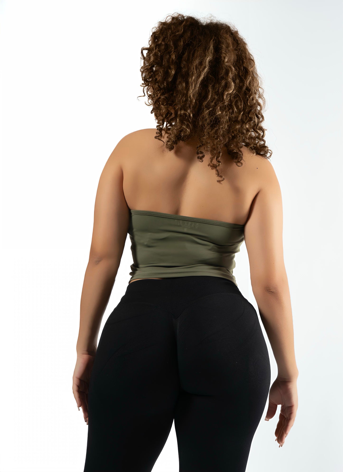 HALTER CROP TOP-Green