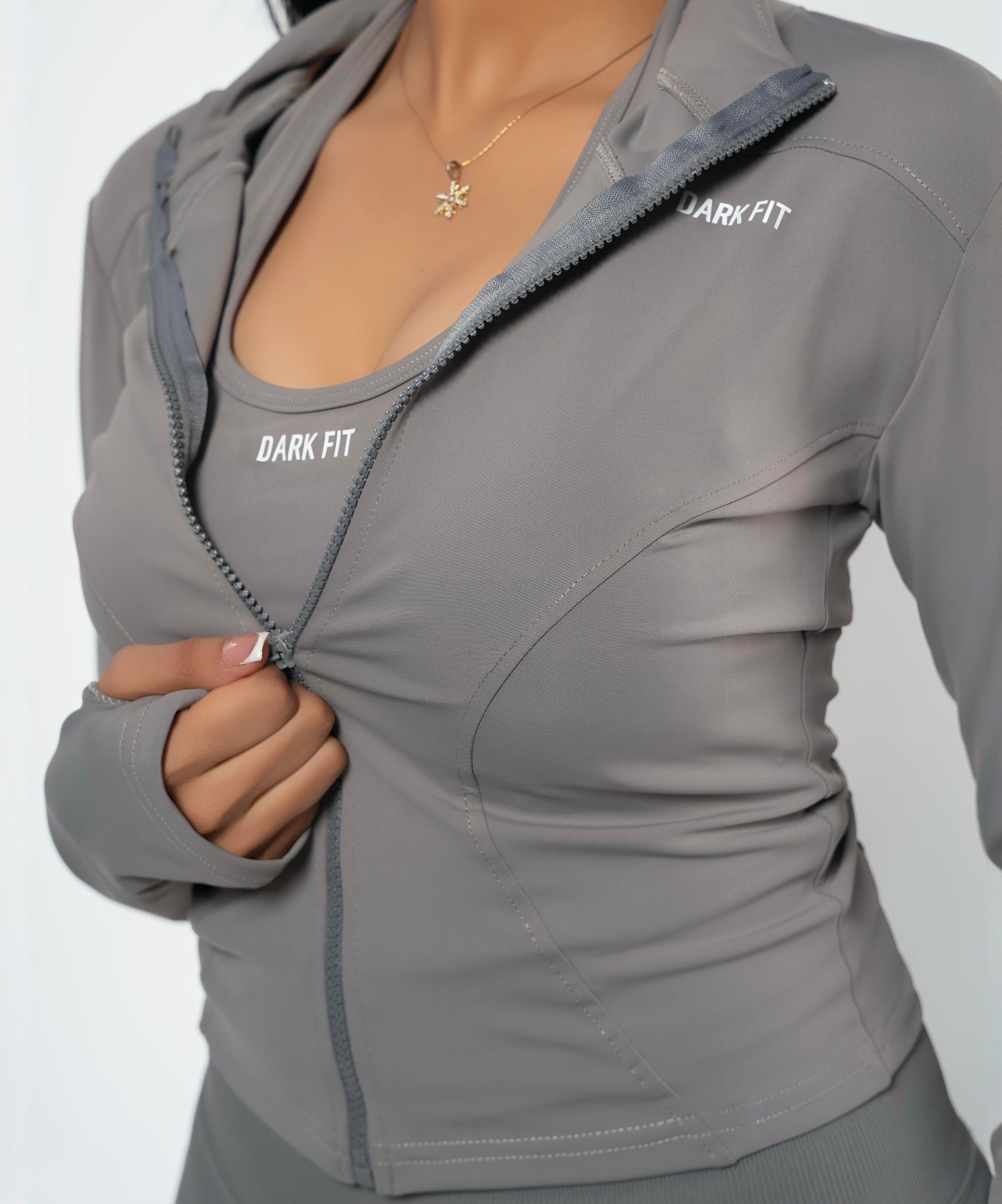 ZIP UP JACKE Training -Gray