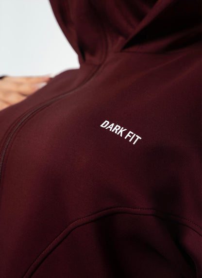 BALACLAVA STYLE – HOODIE -Wine Red