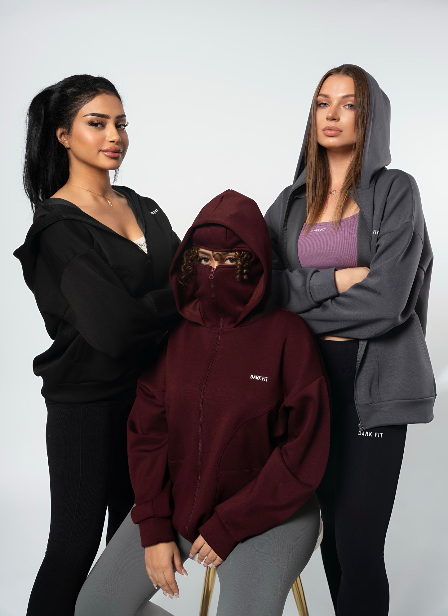 BALACLAVA STYLE – HOODIE -Brown