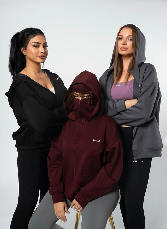 BALACLAVA STYLE – HOODIE -Brown