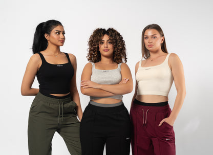 Straight Leg Joggers -Green