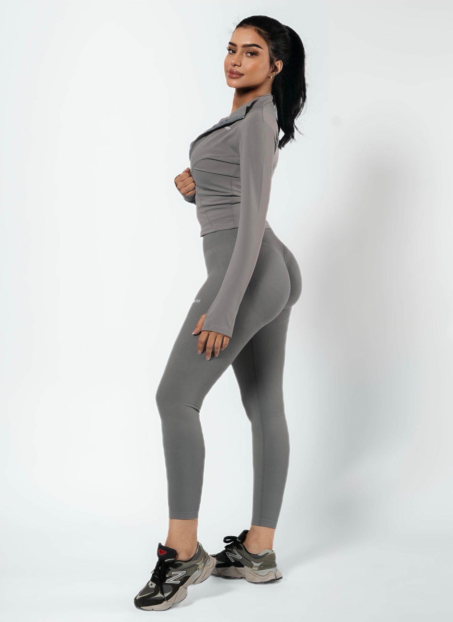 ZIP UP JACKE Training -Gray