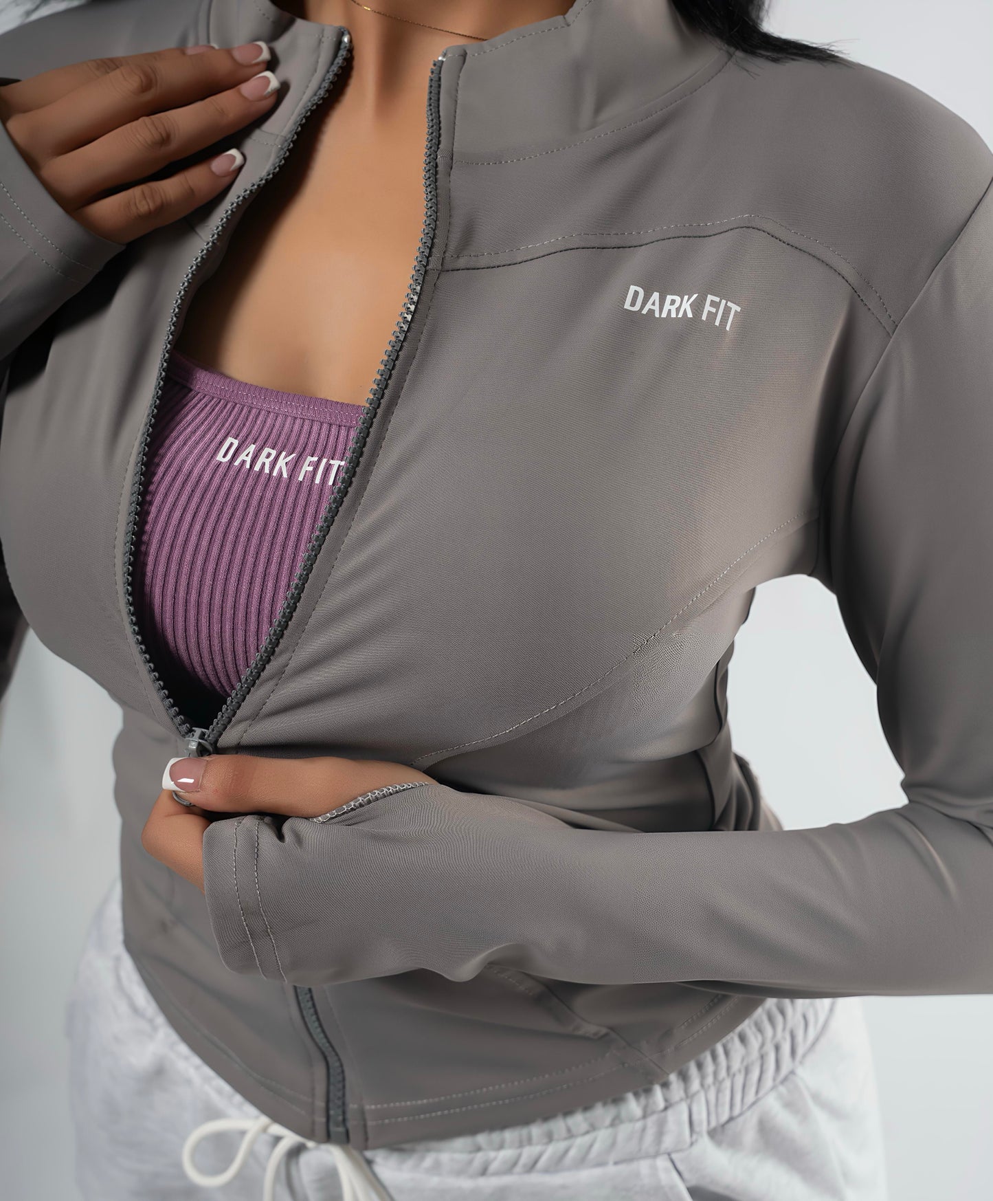 ZIP UP JACKE Training -Gray