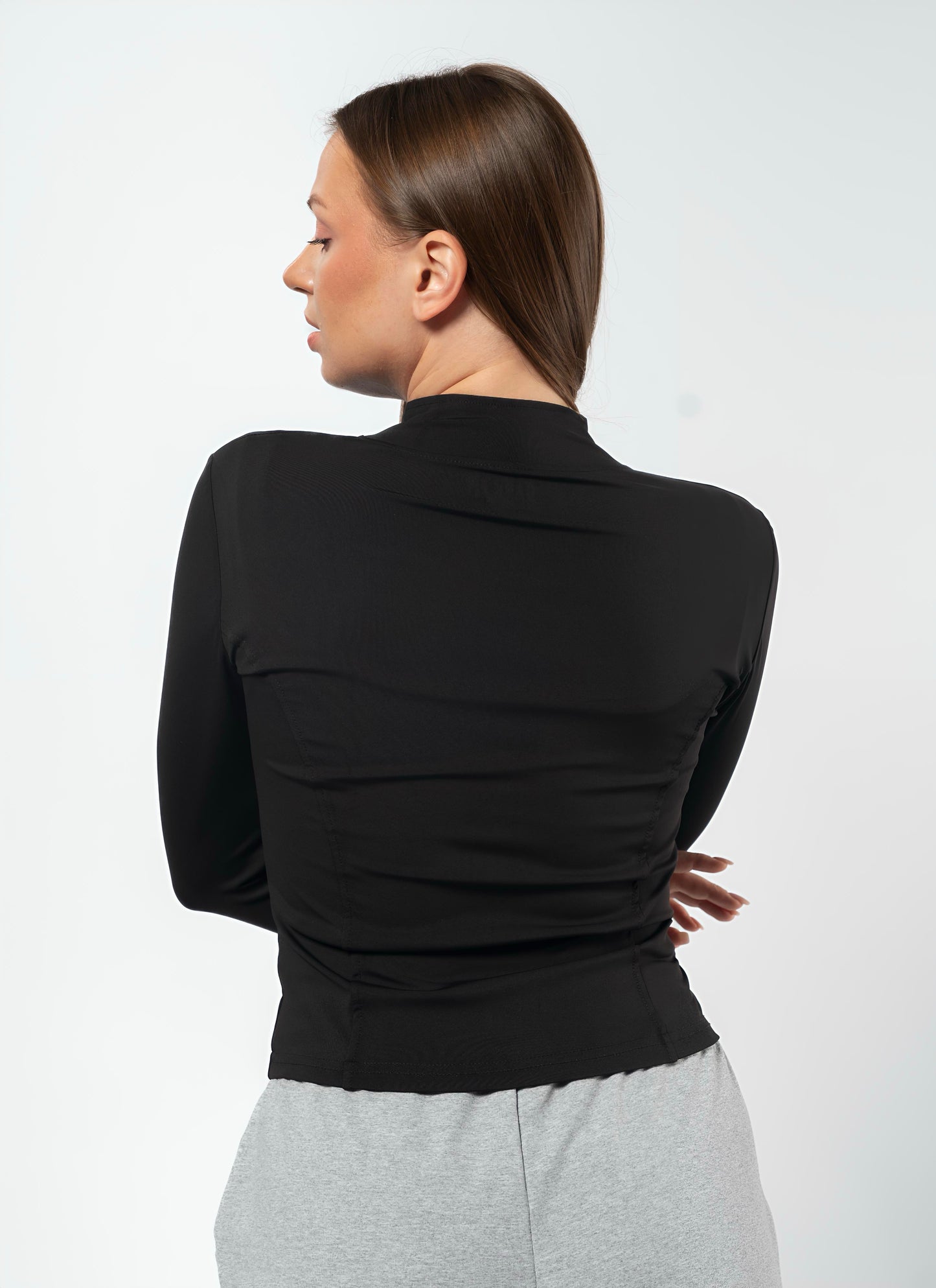 ZIP UP JACKE Training -Black