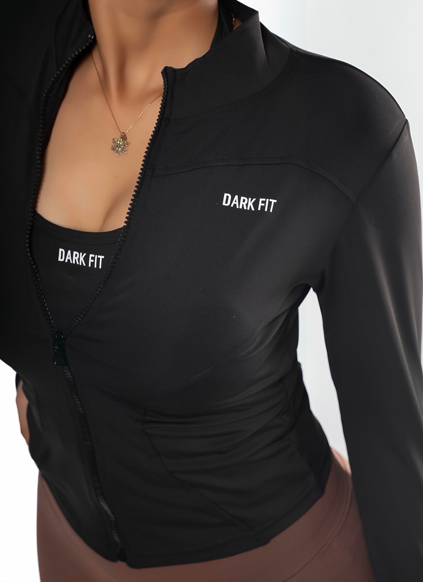 ZIP UP JACKE Training -Black