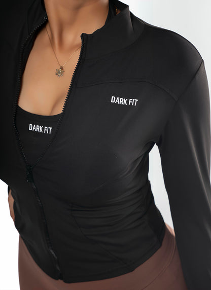 ZIP UP JACKE Training -Black